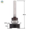 Sandy Beach Intumescent Router Bit - Intumescent Strip Recessing 1/4