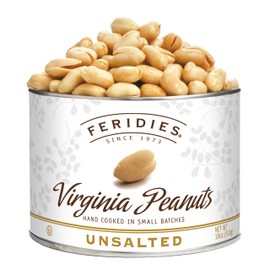 FERIDIES Unsalted Virginia Peanuts, Non-Gmo Project Verified, Kosher Certified 18oz (Pack of 1) XL, Salt Free