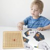 Montessori Multiplication Board, Wooden Multiplication Board, Multiplication Learning Multiplication Table,