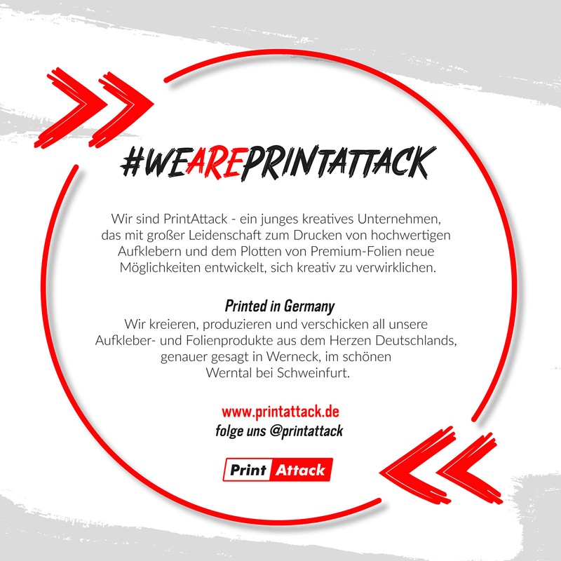 PrintAttack P038 Set of Waste Separation Stickers in German or