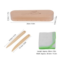 Tailor Wooden, Mesh Finely Polished Beech Bamboo Quilters, Sewing Tool for Tailoring, Sewing, Ironing, Quilting and Steam Ironing Fabrics and Garments