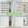 BarnBase 8FT/96(Double 4FT) Bypass Door Hardware, Aluminum Double-Closing Sliding Closet