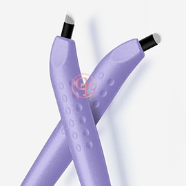 TgoBeauty 5pcs Disposable Microblading Pens with Blades Purple Eyebrow Microblading Manual Tools for Brow Semi Permanent Makeup (UF18)