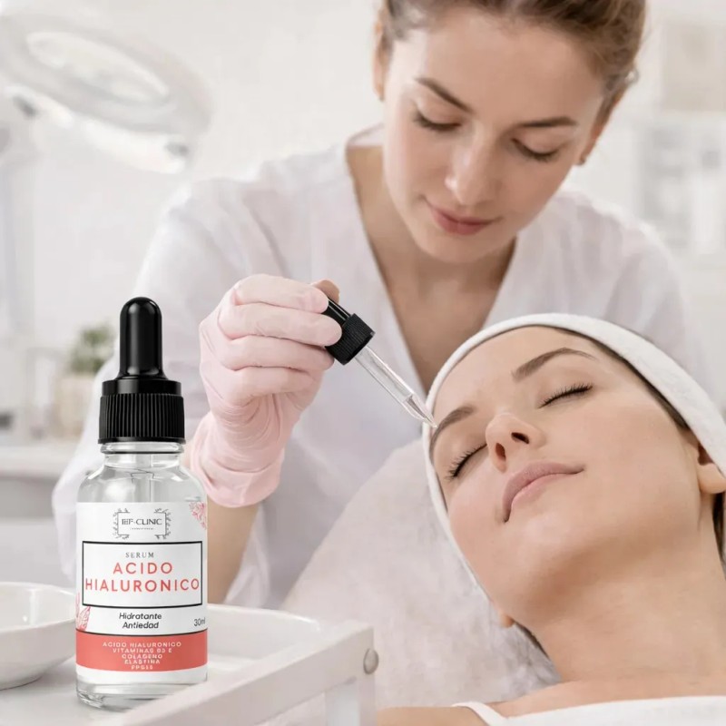 Serum Acido Hialuronico Colageno Elastina Vitamina B3 E 30ml Momento