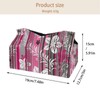 2 Pack Tissue Box Cover Holder, Floral White Flowers Rectangle