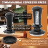 51mm Espresso Accessories Kit, Spring Loaded Hand Tamper with Base