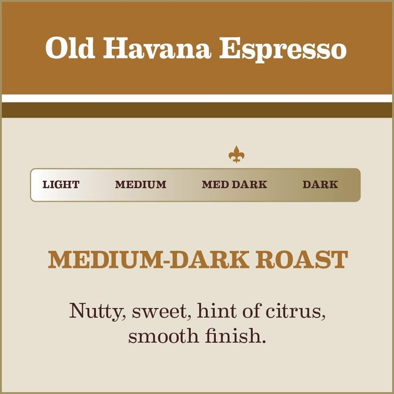 Gaviña Old Havana Espresso Whole Bean Coffee, Medium-Dark Roast, Nutty