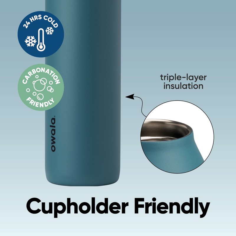 Owala FreeSip Twist Insulated Stainless Steel Water Bottle with Straw