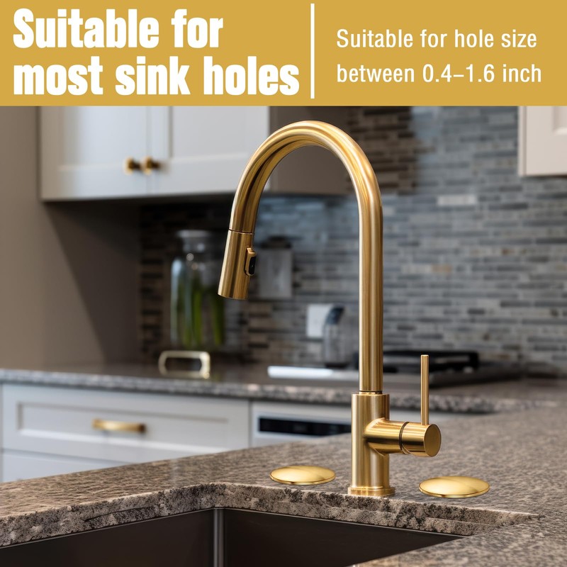 2 Pack 2 Inch Kitchen Sink Faucet Hole Cover, Antique