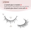 Onlyall Short Natural Lashes Fake Eyelashes Wispy Natural Eyelashes D17
