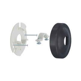 Danco 12009 Shower Arm Stabilizer Bracket and Flange Cover, Matte Black