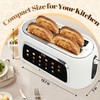 Tesslux 4 Slice Toaster with Touch Screen Control, 1.5" Wide