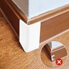 Self Adhesive Baseboard Corner Blocks, Thickened Rubber Corners Protectors Guards