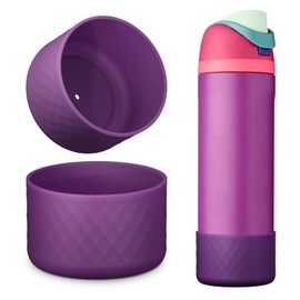 Silicone Boot for Owala Water Bottle 40 oz, 2PCS Anti-Slip Protective Sleeve for FreeSip/Twist/Flip Water Bottles, BPA Free, Dishwasher Safe, Bottom Bumper Cover Cup Accessories