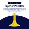 Slalom pole base 1.25"(30mm) - Yellow