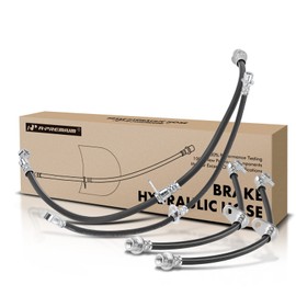 A-Premium Front and Rear Brake Hydraulic Hose Compatible with Select Honda Models - CR-V 2002 2003 2004 2.4L - Replace# 01465S9A000(Pack of 4)