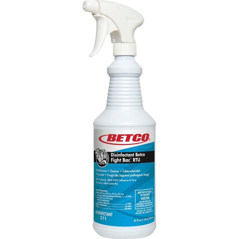 Betco FIGHT BAC RTU Disinfectant Cleaner, Citrus Floral, 32 oz.