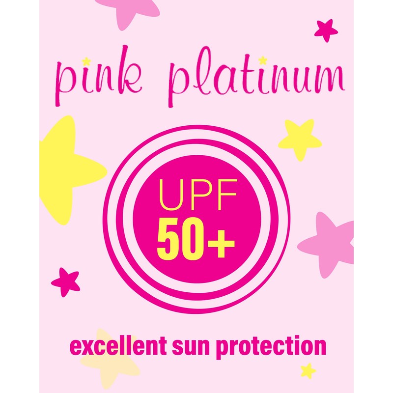 Pink Platinum - Bañador con Capucha para niña, Blanco, 5/6