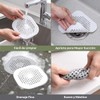 10 Filtros Multifuncionales Silicona para Desagüe Ventosa Coladera Drenaje Captador