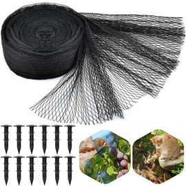 PACETAP Pond Netting Kit 7 x 10 Ft for Leaves, Heavy Duty Koi Pond Cover, Pool Protective Cover Netting with Stakes Protecting Koi Fish from Birds, Cats, Predators