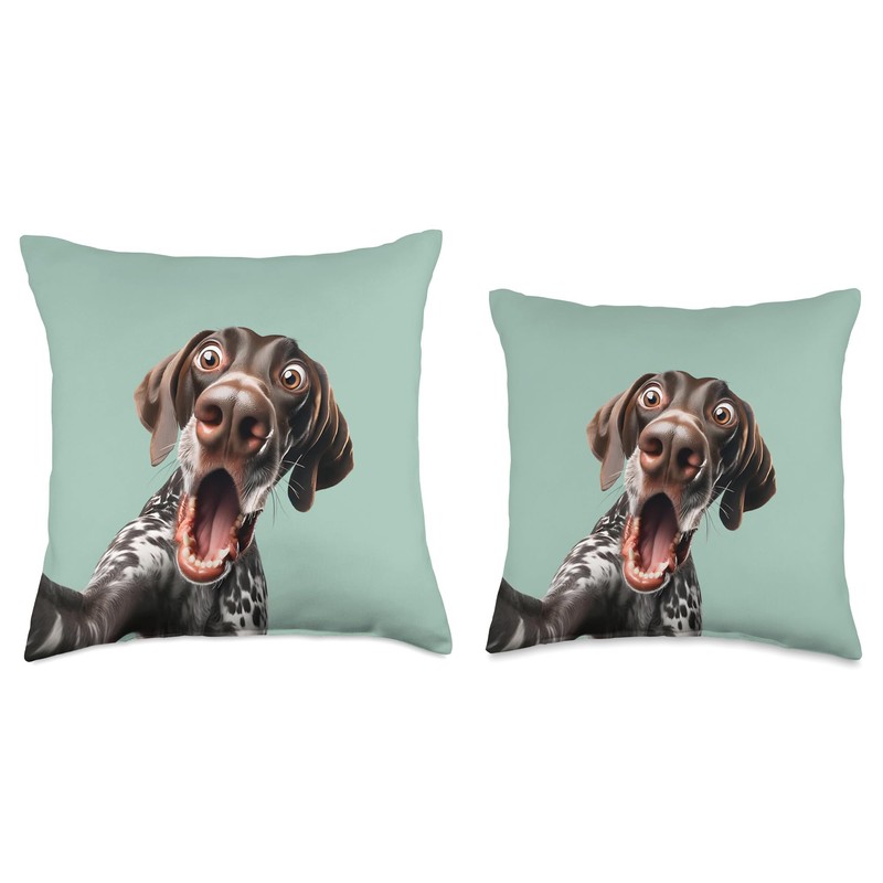 Funny German Shorthaired Pointer Taking a Selfie Dog Mom Dad