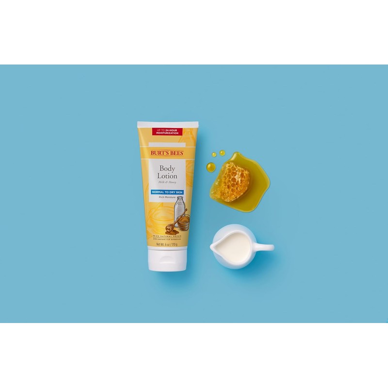 Burt's Bees Milk and Honey Body Lotion, 6 Ounces (Pack
