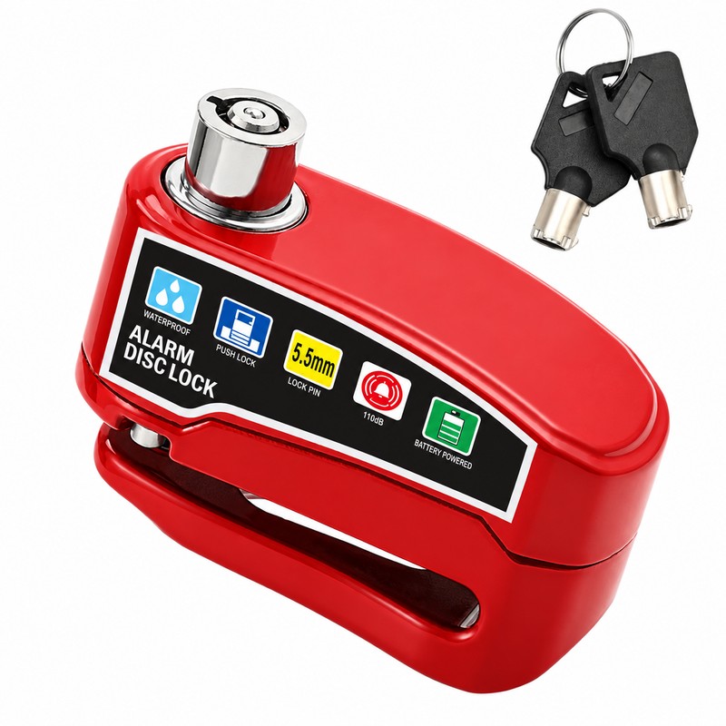 Alarm Disc Brake Lock for Motorcycles & Bicycles – Waterproof