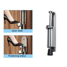 YuanYouTong Kick Down Door Stop, Door Stoppers for Bottom of Door, Heavy Duty Door Stops, Spring Door Stop with Rubber Tip, Door Holder for Outdoor, Indoor, Patio, Garage Gate to Stay Open