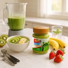 Premium Pistachio Cream Spread – 7.75 oz Glass Jar – 30% Pistachios – Vegan & Halal – Rich, Nutty, Smooth Pistachio Butter for Knafeh, Dubai Chocolate Bars, Desserts, Toast & Pastries