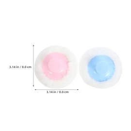 GARVALON Talco para Bebe 6 Borlas Suaves, Aplicador de Polvos Sueltos, Cuidado Delicado para Epidermis y Cuerpo, Adecuado en Cambios de Pañal