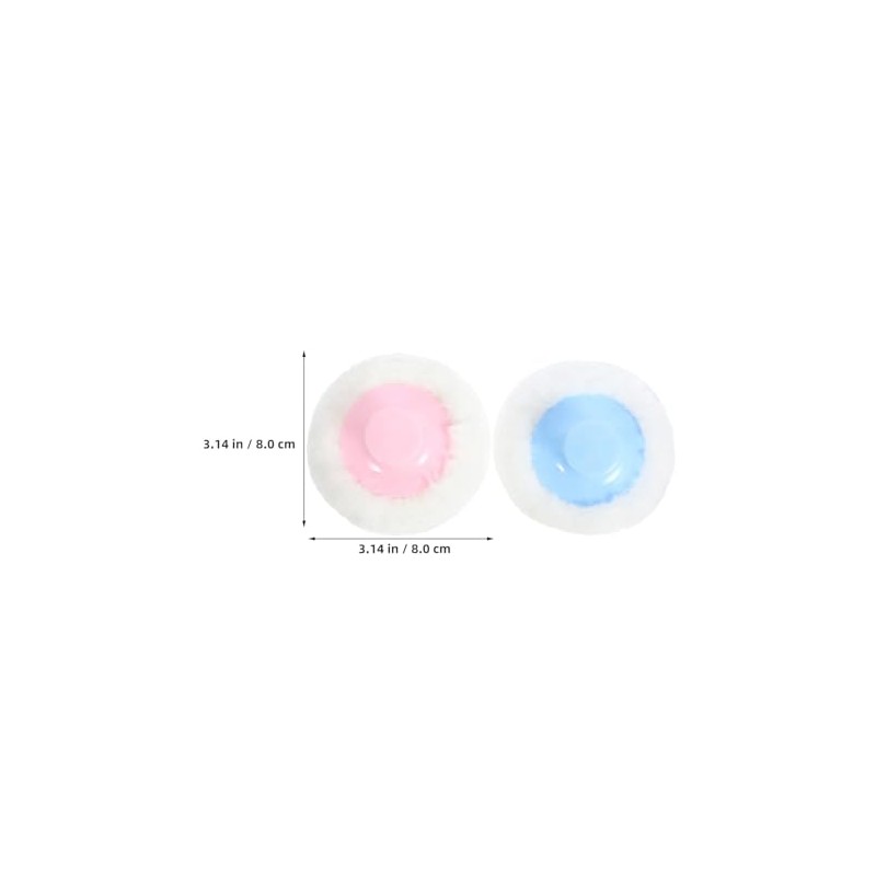 GARVALON Talco para Bebe 6 Borlas Suaves, Aplicador de Polvos
