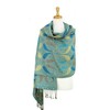 PASKMLNA - Chal reversible de cachemira, colores elegantes, A18-16 Aqua-Beige,