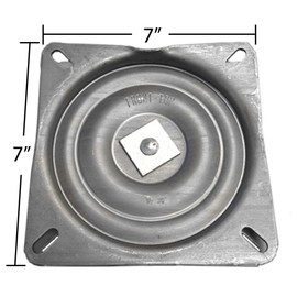 chairpartsonline 7" Heavy Duty Replacement Bar Stool Swivel w/ 3 Degree Pitch - Made in The USA - S4696