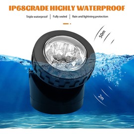 VEEKI Outdoor Solar Pond Lights, Garden Solar Pond Spotlights Waterproof Underwater Light Adjustable Lighting Angel Solar Security Light for Outdoor Garden Fish Tank Pool Father's Day Gift (2 Lamp)