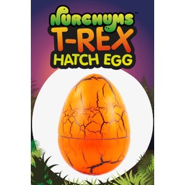 Nurchums Kid's Filler T-Rex Hatching Egg Toys Gift, Large