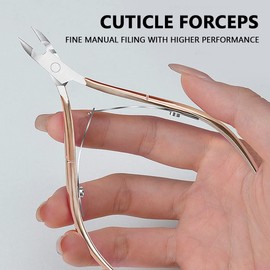 1 Piece Cuticle Tweezers with Extra Small 4mm Paws - Professional High Density Stainless Steel Cuticle Trimmer - The Most Popular Cuticle Removal Tool in Nail Art