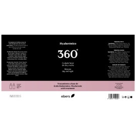 Ebers - Hyaluronic face care day and night 360 2 x 30 ml pipettes