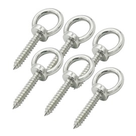 Floyutin 2 in Long Self Tapping EyeBolts M4x50mm Eye Screws Hooks