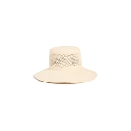 Brixton Women's Lopez Panama Straw Bucket Hat, Catalina Sand, Tan, S