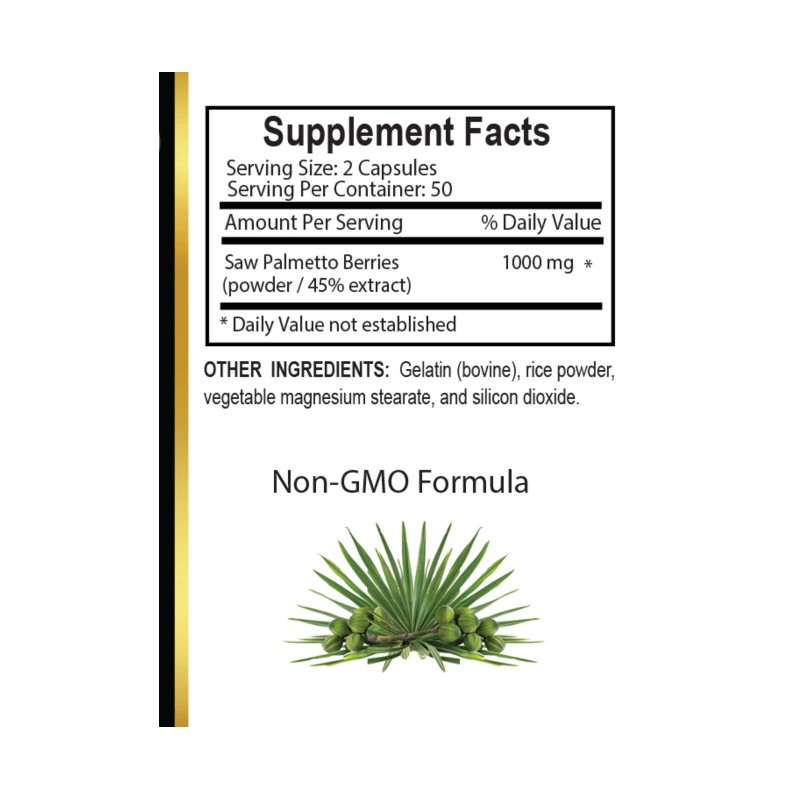 OLANTA TRADE SOLUTION Natural Saw Palmetto Supplement –Promotes Prostate Comfort,