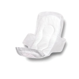 Medline Maxi Sanitary Pads With Adhesive Strip And Wings, 11", Individually Wrap