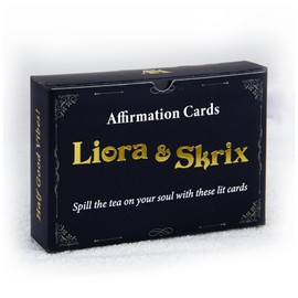 ANKAZA Liora & Skrix - Affirmation Cards and Journals for Men and Women - Half Good Vibes, Half Savage Truth! - Inspirational Gifts for Everyone - Daily Affirmations for Women and Men