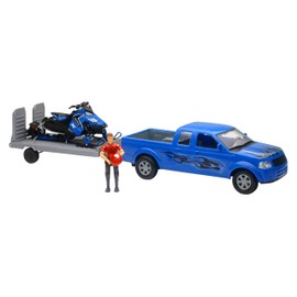 New-Ray Toys Pick up Truck with Polaris Snowmobile