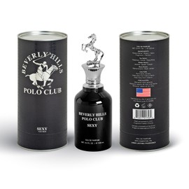 Beverly Hills Polo Club SEXY Eau de Parfum for Women | Ultra Long-Lasting Luxury Fragrance | Iconic Metal Horse Cap Design | Elegant Gifting Cylinder Box | 3.4 Fl Oz