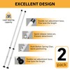 PBHEPJ Sliding Door Security Bar 2 Pack, 18.5-51 inch Adjustable