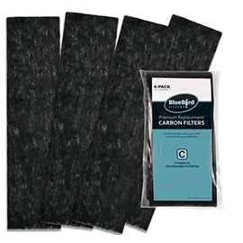 BlueBird Filters Germ Guardian FLT28CB4 Carbon Pre Filter Kit, 4 Pack, Compatible with FLT5000 HEPA Filter C, Air Purifier AC5000 Series