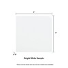 Giorbello Glass Subway Backsplash Tile, 4x4, Bright White, Sample Tile
