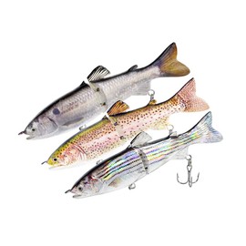 ods lure Fishing Lure Glide Bait Jointed Swimbait Artificial Fishing Bait with Hooks for Bass Trout Pike Walleye