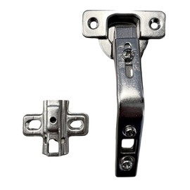 Slick Dealz Cabinet Hinges 135 Degree (1 Pair - 2 Hinges) Lazy Susan Frameless Two Way Full Overlay Soft Closing Concealed Corner Cabinet Hinge (135 Degree - 2 Pack)