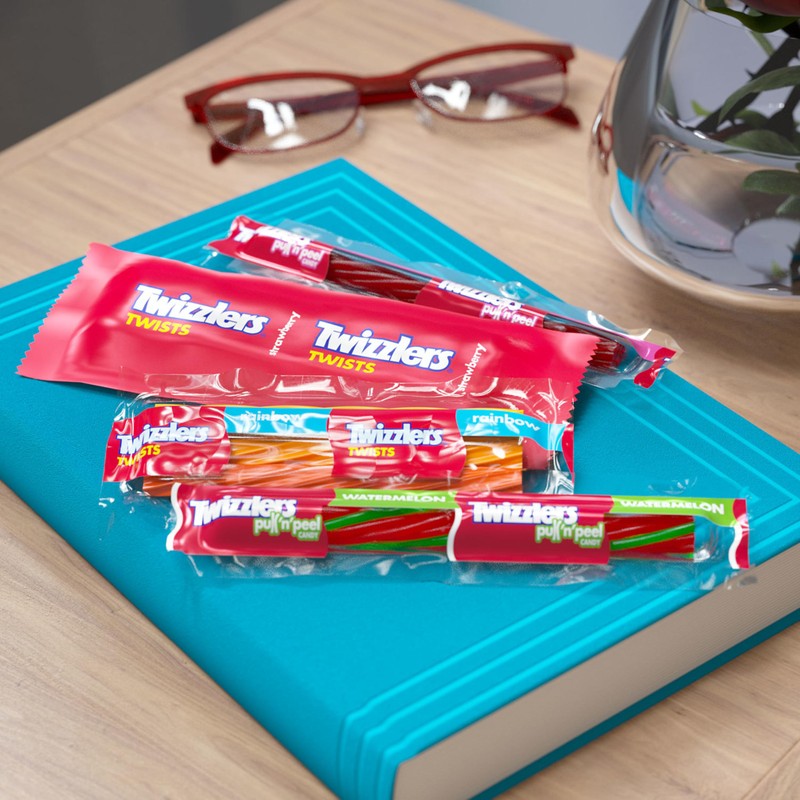 TWIZZLERS Assorted Flavored Licorice Style, Candy Bulk Party Pack, 46.34